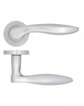 Door Handles Stanza Cadiz Lever on Round Rose Satin Chrome ZPA060-SC 13.44