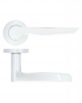 Door Handles Stanza Vigo Lever on Round Rose Polished Chrome ZPA080-CP 11.57