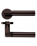 Door Handles Stanza Milan Lever on Round Rose Etna Bronze ZPZ030-ETB 19.28