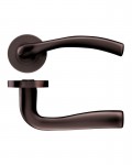 Door Handles Stanza Siena Lever on Round Rose Etna Bronze ZPZ050-ETB 18.43