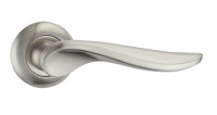 Door Handles on Rose Fortessa Achilles Satin Nickel 23.04