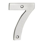 Door Number Steelworx NUM10107SSS 100mm No 7 Satin Stainless Steel 8.16