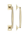 Pull Handle Pub Style 250mm Fulton & Bray FB113 Polished Brass 25.35