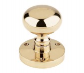 Zoo Rim Knob Door Handles ZCB35R Polished Brass 20.57