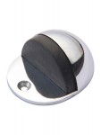 Door Stop Oval Floor Mounted Polished Chrome 4.47