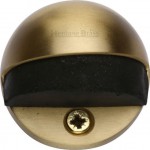 Oval Floor Mounted Door Stop Heritage Brass V1080-SB Satin Brass 6.26