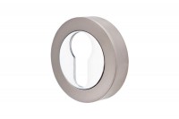 Escutcheon Euro Profile Cylinder Vision Designer Graphite & Polished Chrome 5352 5.25