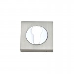 Fortessa Euro Profile Escutcheons Square Rose SN/CP Per Pair 9.10