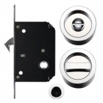 Zoo Sliding Pocket Door Lock Set FB81CP Polished Chrome 47.92