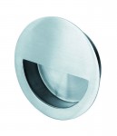 Steelworx 89mm Circular Flush Pull FPH1004BSS Polished Stainless Steel 14.16