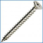 Forgefix Multi-Purpose Woodscrews 4.0mm x 25mm Pozi Countersunk Zinc Box 200 2.93