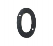 Foxcote Foundries FFN00 Door Number 0 Black Antique 3.84