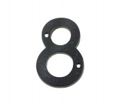 Foxcote Foundries FFN08 Door Number 8 Black Antique 3.84