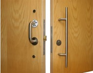 Jeflock Sliding Door Accessible Toilet Lock Satin Stainless Steel 373.42