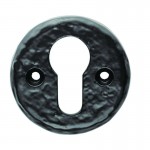 Ludlow Foundries Euro Profile Escutcheon LF5539 Black Antique 6.84