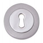 Fortessa Lever Key Escutcheons Satin Chrome Per Pair 7.44