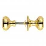 Carlisle Brass Mushroom Rim Knobs M35RS Polished Brass 28.29