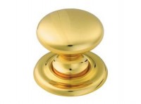 Victorian Cupboard Knob M47E 51mm Polished Brass 17.28