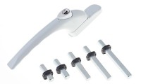 Mila ProLinea Espag Locking Window Handle White 10.88