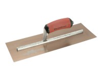 Marshalltown Plastering Trowel Pre Worn Gold Stainless Steel Durasoft Handle MPB145GSD 14\" x 5\" 94.77