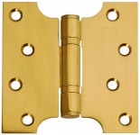 Parliament Hinges Button Tipped XL976 4\" x 2\" x 4\" PVD Brass PAIR 29.71