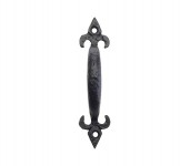 Foxcote Foundries FF42 127mm Fleur De Lys Pull Handle Black Antique 4.70