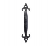 Foxcote Foundries FF43 152mm Fleur De Lys Pull Handle Black Antique 6.55