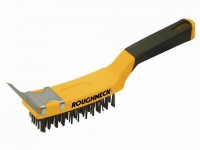 Roughneck Carbon Steel Wire Brush Soft Grip 300mm 12 inch Scraper 6.57