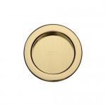 Round Flush Pulls Pair 57mm Diameter Marcus RD2322-PB Polished Brass 28.34