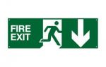 FS17 Fire Exit Running Man Sign c/w Adjustable Arrows - £9.46 INC VAT