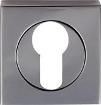 Serozzetta Euro Escutcheon on Square Rose SZM001SQBN Black Nickel 5.52