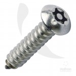 Security Screws Stainless Steel 6 Lobe Pin BUTTON Head 10 x 1.1/2\" Box 100 32.21