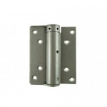 D&E 100mm Compact Single Action Spring Hinges Silver per pair 25.40