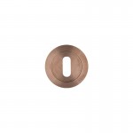 Standard Key Escutcheon Rosso Tecnica RT002PVDBZ Satin Bronze 6.65