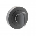 Status Bathroom Turn & Release on Round Rose Matt Black S2WCRMB 12.14