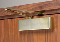 Synergy Door Closer S300 Size 2 - 4 with Semi Radius Cover Satin Brass 98.93