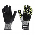 Timco Impact Grip Cut Gloves with TPR Pads Large 14.67