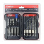 Timco Quick Change Drill & Driver Bit Set 20 Piece MIX20SET 12.92