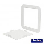 Timloc Access Panel Clip Fit 205mm x 205mm White 16.32