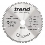 Trend CSB/PT25480 Laminate & HPL Sawblade 254X30X80TX2.8 66.53