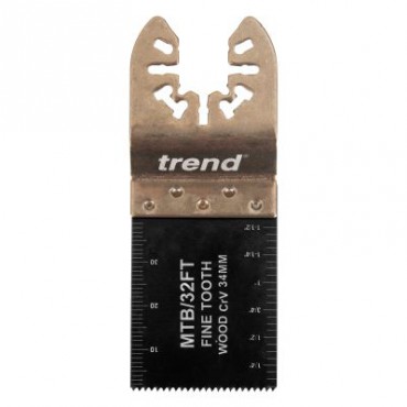 Trend MTB/32FT Multi Tool Blades 34X40MM CrV 5 Pack Fine Tooth