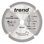 Trend PCD/FSB/1844A PCD Sawblade 184X20X4TX2.2 62.37