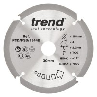 Trend PCD/FSB/1844B PCD Sawblade 184X30X4TX2.2 62.37