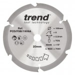 Trend PCD/FSB/1906A PCD Sawblade 190X20X6TX2.2 64.53