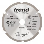 Trend PCD/FSB/2106 PCD Sawblade 210X30X6TX2.4 70.16