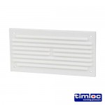 Timloc White Louvered Vent with Flyscreen 166mm x 85mm 3.54