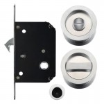 Zoo Sliding Pocket Door Lock Set FB81SC Satin Chrome 47.92