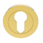 Carlisle Brass Euro Profile Escutcheon AA1 Polished Brass 9.60