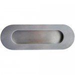 Flush Handle Radius Secret Fix 120mm x 40mm Satin Stainless Steel 9.12