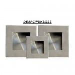 Pocket Door Flush Pull Set Square Secret Fix Satin Stainless Steel 30.32